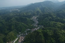 上空から見る大森町